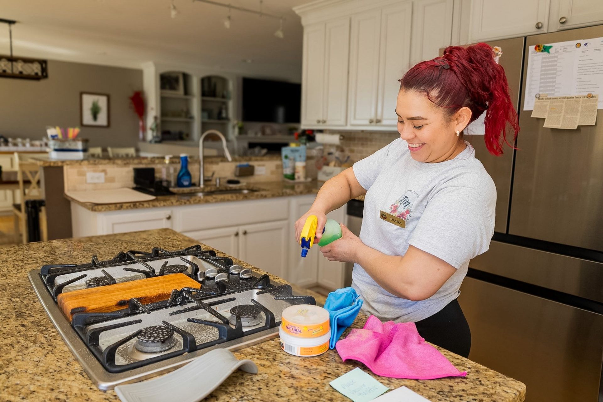 Cleaning professional sanitizing kitchen